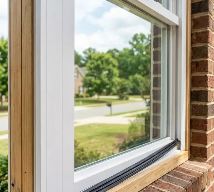 Double-hung window closing tight after WowFix hardware and seal service in Clayton