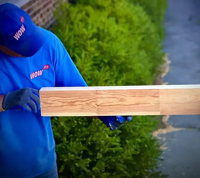Precision-milled laminated wood replacement piece fabricated for a window repair