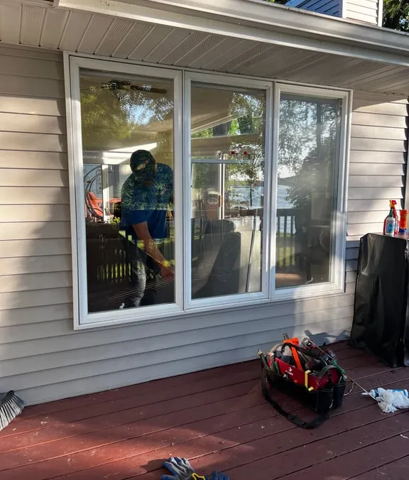 Window work wrapped up off the deck after a WowFix leak visit