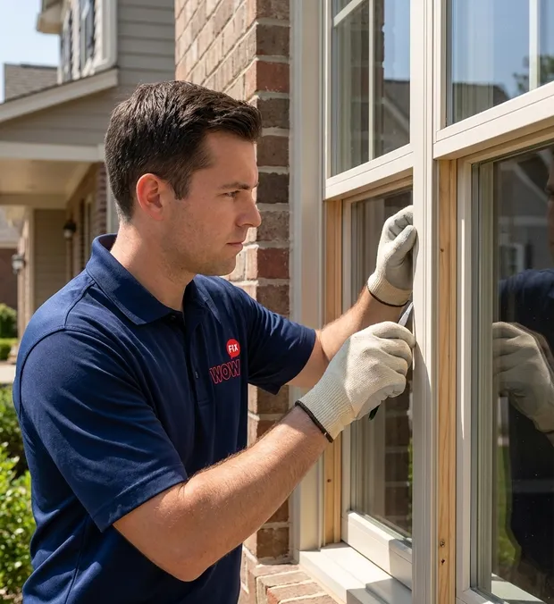 WowFix technician diagnosing the single problem window at a Clayton home