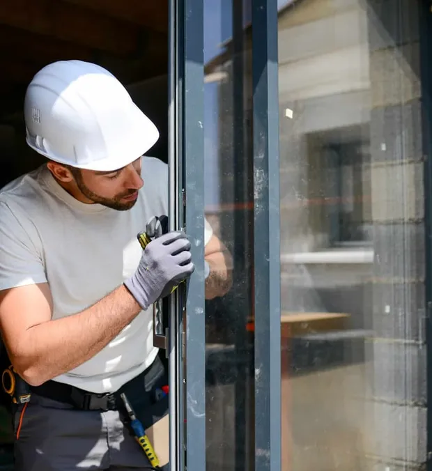 WowFix technician installing a replacement window sash
