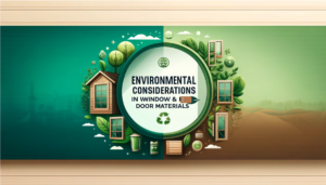 Environmental considerations in window and door materials