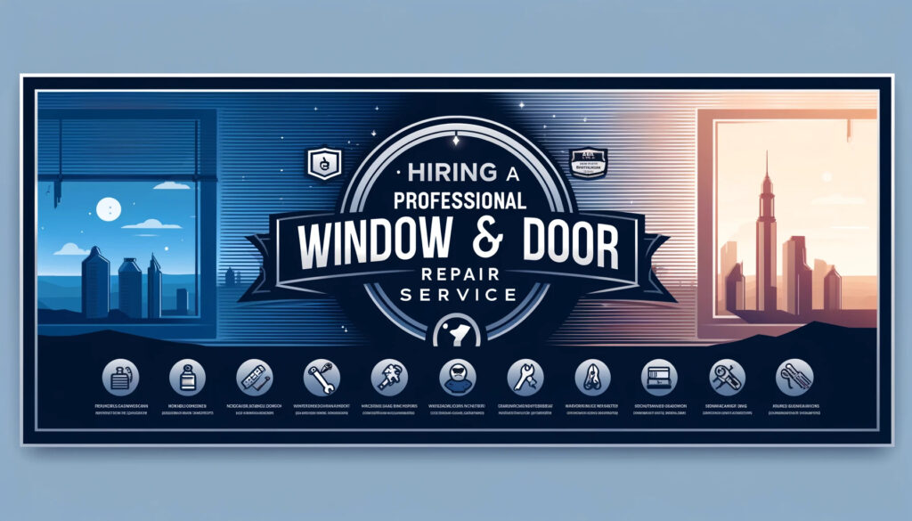 Hiring a professional window and door repair service