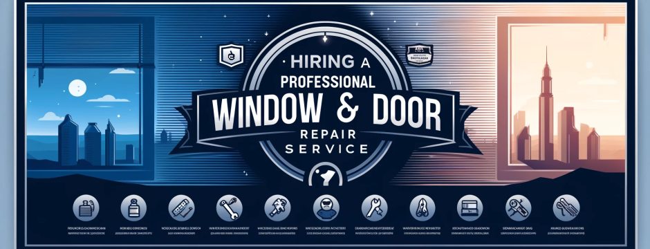 Hiring a professional window and door repair service