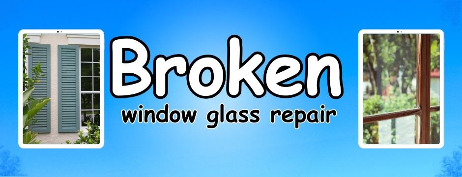 broken window glass repair