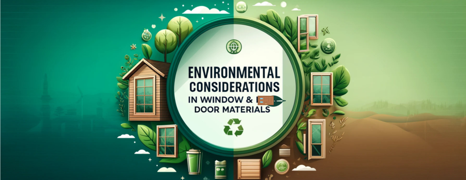 Environmental considerations in window and door materials Environmental considerations in window and door materials