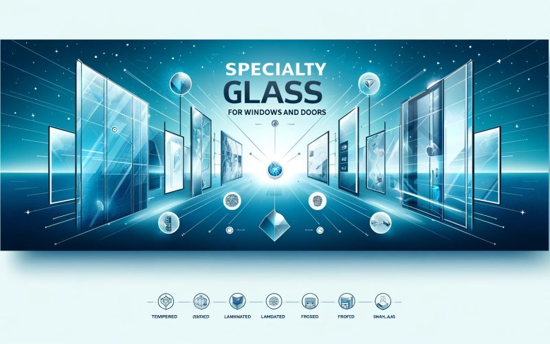 Premium specialty glass options for windows and doors featuring tempered, laminated, frosted and custom glass solutions in Charlotte
